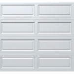 Wayne Dalton  Classic Steel Model 9100 9-ft x 7-ft Insulated White Single Garage Door