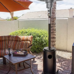 AZ Patio Heaters - Outdoor Two-Toned Patio Heater - Black and Stainless Steel