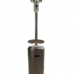 Hanover - 7-Ft. 48,000 BTU Steel Umbrella Propane Patio Heater - Hammered Bronze