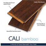 CALI  Fossilized Bordeaux Bamboo 3-3/4-in Wide x 7/16-in Thick Distressed Solid Hardwood Flooring (22.69-sq ft)