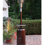 Hanover - 7-Ft. 48,000 BTU Steel Umbrella Propane Patio Heater - Hammered Bronze