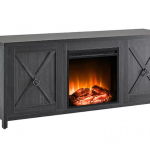 Camden&Wells - Granger Log Fireplace TV Stand for Most TVs up to 65