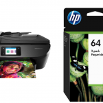 Package - HP - HP ENVY Photo 7855 - Black and 64 2-Pack Standard Capacity Ink Cartridges - Black & Tri-Color