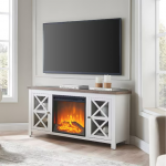 Camden&Wells - Colton Log Fireplace TV Stand for Most TVs up to 55