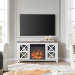 Camden&Wells - Colton Log Fireplace TV Stand for Most TVs up to 55