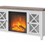 Camden&Wells - Colton Log Fireplace TV Stand for Most TVs up to 55