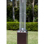 Fire Sense - Square Flame Gas Patio Heater - Hammered Bronze