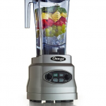 Omega OM7560S 10-Speed 3HP Countertop Blender with 64oz Jar, Silver - Silver