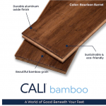 CALI  Fossilized Bourbon Barrel Bamboo 5-1/8-in W x 9/16-in T Distressed Solid Hardwood Flooring (25.6-sq ft)
