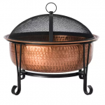 Fire Sense - Palermo Wood Burning Copper Fire Pit - Copper