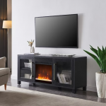 Camden&Wells - Quincy Crystal Fireplace TV Stand for Most TVs up to 65