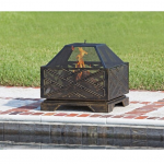 Fire Sense - Catalano Square Fire Pit - Antique bronze