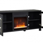 Camden&Wells - Quincy Crystal Fireplace TV Stand for Most TVs up to 65