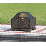 Fire Sense - Catalano Square Fire Pit - Antique bronze