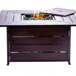 Legacy Heating - 45-Inch Square Fire Table - Brown
