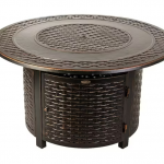 Fire Sense - Bellante Woven Cast Fire Pit - Bronze