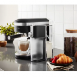 KitchenAid - Semi-Automatic Espresso Machine and Automatic Milk Frother Attachment - Matte Black
