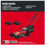  Craftsman V20 CMCMW220P2 20 in. Battery Lawn Mower Kit (Battery & Charger) 