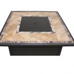 AZ Patio Heaters - Square Tile Top Fire Pit - Brown