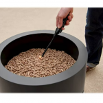 Flame Genie - Inferno Wood Pellet Fire Pit - Black