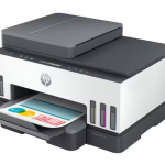HP - Smart Tank 7301 Wireless All-In-One Inkjet Printer with up to 2 Years of Ink Included - White & Slate