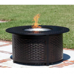 Fire Sense - Bellante Woven Cast Fire Pit - Bronze