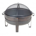 Fire Sense - Cornell Wood Burning Fire Pit - Bronze