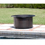 Fire Sense - Bellante Woven Cast Fire Pit - Bronze