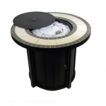 AZ Patio Heaters - Round Tile Top Firepit - Black