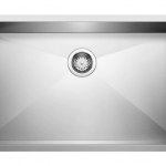 BLANCO  Precision Undermount 32-in x 18-in Satin Polished Single Bowl Stainless Steel Kitchen Sink