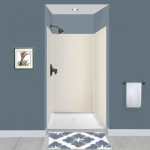 Transolid  Expressions 48-in W x 48-in D x 72-in H Cameo Alcove Panel Kit Shower Wall Surround