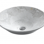 KOHLER  Artist Editions Conical Bell Empress Bouquet Drop-In Oval Traditional Bathroom Sink (16.25-in x 16.25-in)