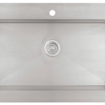 KOHLER  Vault Farmhouse Apron Front 35.75-in x 24.31-in Stainless Steel Single Bowl 1-Hole Stainless Steel Kitchen Sink