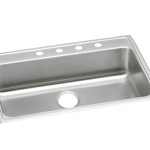 Elkay  Drop-In 31-in x 22-in Lustrous Satin Single Bowl 3-Hole Stainless Steel Kitchen Sink