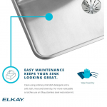 Elkay  Lustertone Drop-In 33-in x 22-in Lustrous Satin Double Offset Bowl 2-Hole Stainless Steel Kitchen Sink