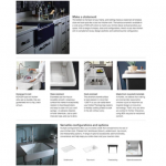 KOHLER  Iron/Tones Dual-mount 33-in x 18.75-in Cashmere Double Offset Bowl Cast Iron Kitchen Sink