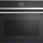 Fisher & Paykel - 24 in. Built-In Single Electric Wall Convection Wall Oven - Black