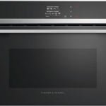 Fisher & Paykel - 24 in. Built-In Single Electric Wall Convection Wall Oven - Black