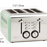 Haden  Cotswold 4-Slice Green 1500-Watt Toaster