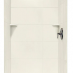 SWAN  36-in W x 36-in D x 72.5-in H Bisque Panel Kit Shower Wall Surround