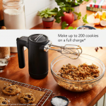 KitchenAid  60-in Cord 7-Speed Black Matte Hand Mixer