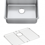 KOHLER  Undertone Perserve Drop-In 23-in x 17.5-in Stainless Steel Single Bowl Stainless Steel Kitchen Sink