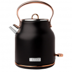 Haden  Heritage 1.7 Liter (7 Cup) Stainless Steel Electric Kettle with Auto Shut-Off and Boil-Dry Protection - 75041