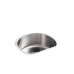 KOHLER  Undertone Undermount 24.25-in x 21.25-in Stainless Steel Single Bowl Stainless Steel Kitchen Sink