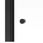 Basco  Rotolo 56-in to 60-in W x 70-in H Semi-frameless Sliding Matte Black Standard Shower Door (Clear Glass)