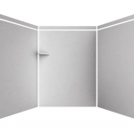 FlexStone  Adaptable 60-in W x 60-in D x 80-in H Sea Salt Alcove Panel Kit Shower Wall Surround