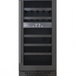 Avallon  14.9375-in W 23-Bottle Capacity Black Stainless Steel Dual Zone Cooling Built-In Wine Cooler