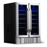 NewAir  23.5-in W 18-Bottle Capacity Stainless Steel Dual Zone Cooling Built-In/freestanding Wine Cooler