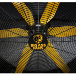 Big Ass Fans  48-in 100-Speed Indoor or Outdoor Black/Yellow Floor Fan