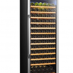 LANBO  23.4-in W 149-Bottle Capacity Black Built-In/freestanding Wine Cooler